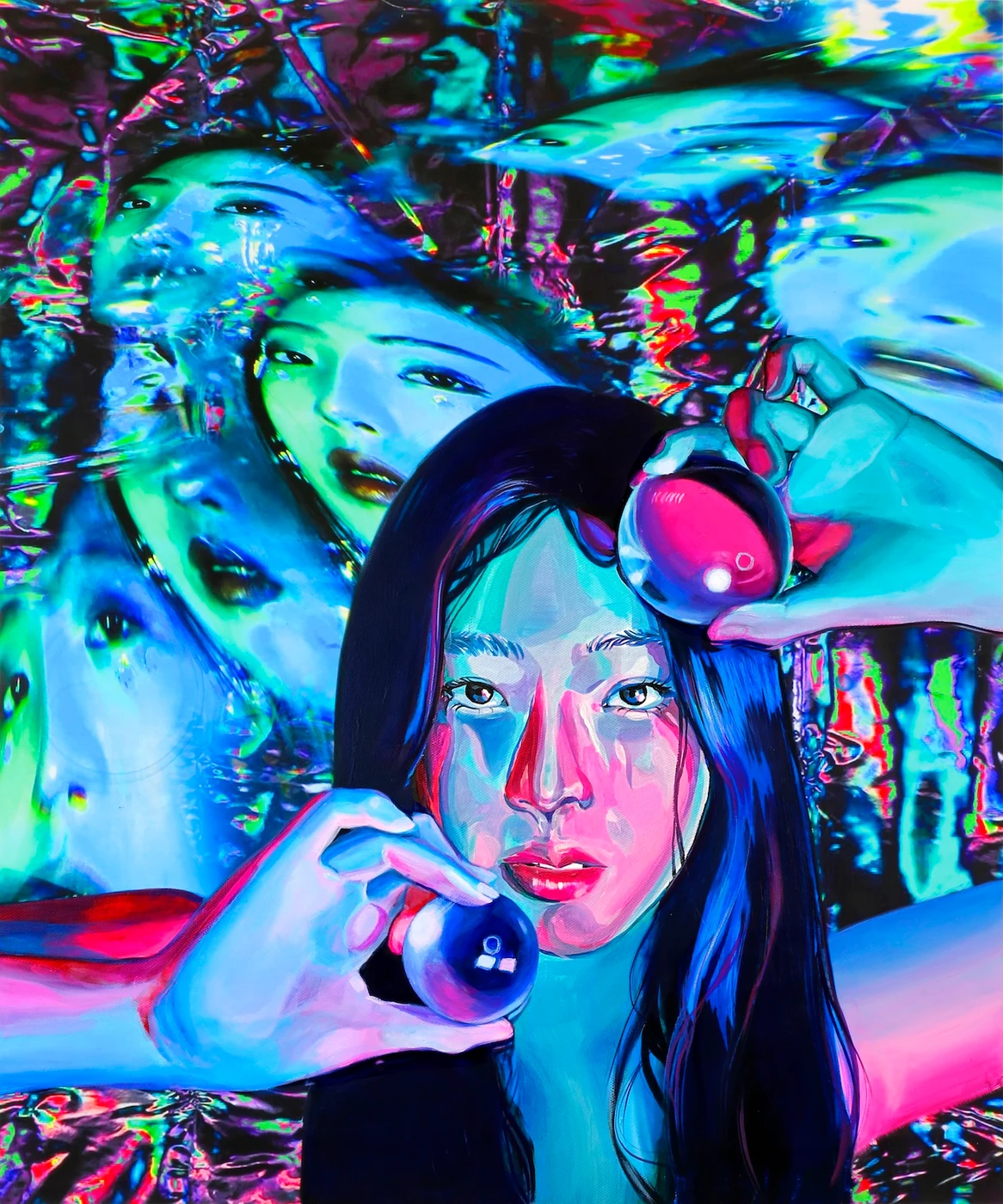 The emotional spectrum, Acrylic on Canvas cloth With Adobe Photoshop