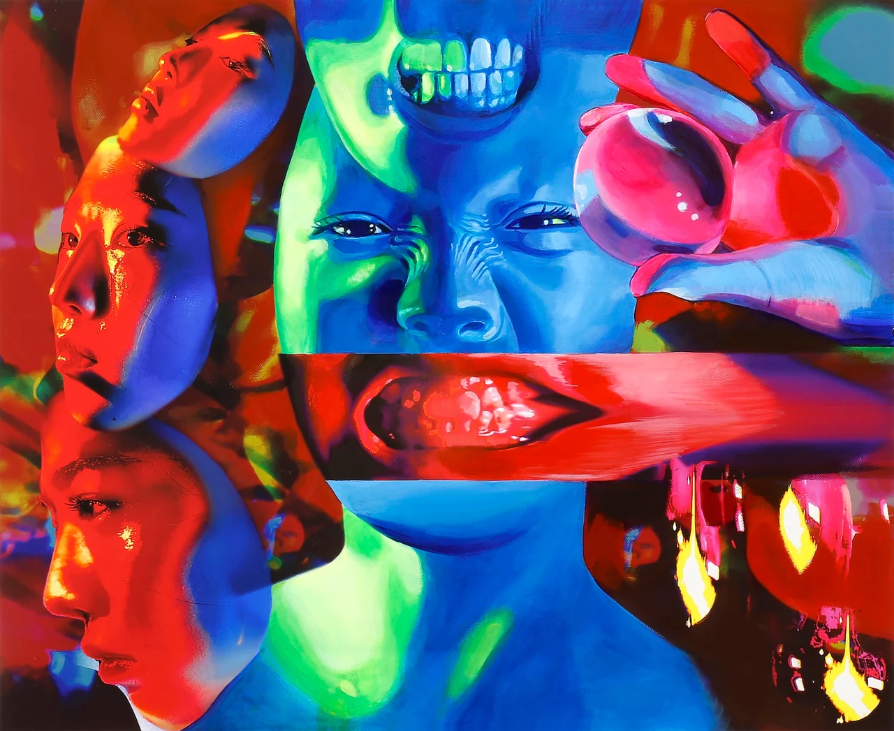 The Rupture, Acrylic on Canvas cloth With Adobe Photoshop