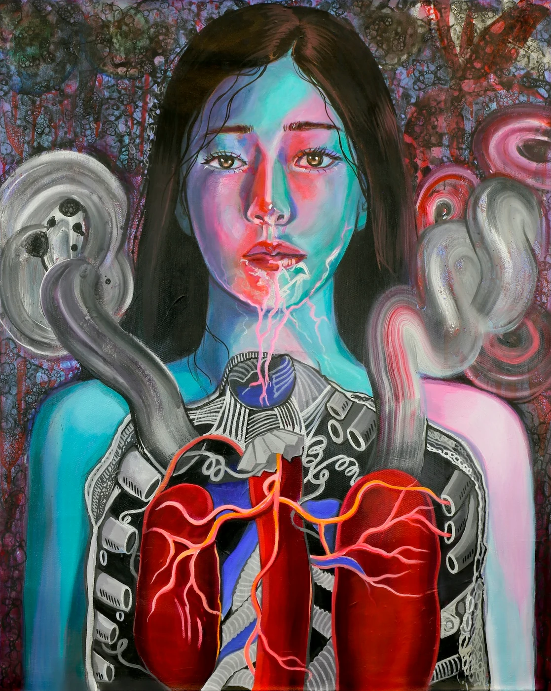 Unfolding Identity, Acrylic on Canvas