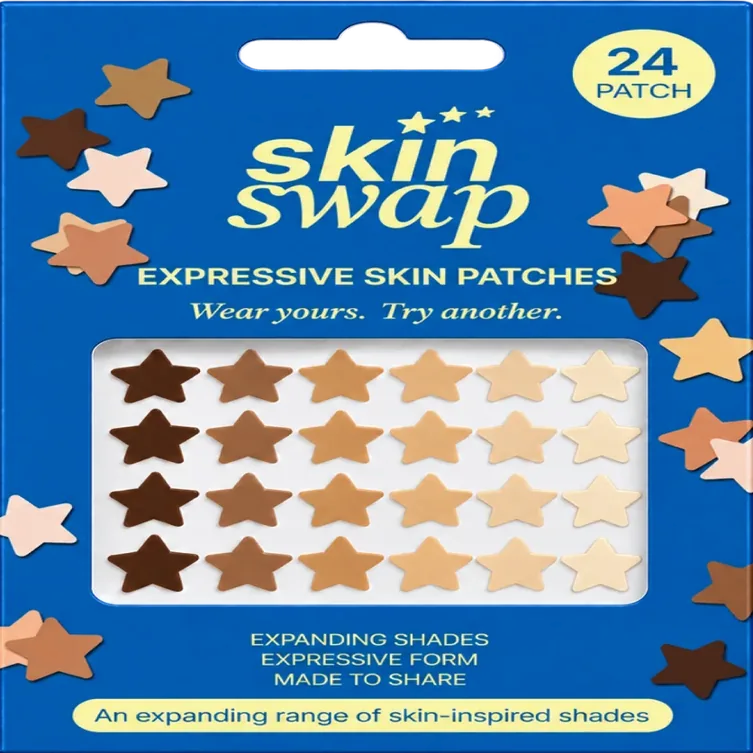Blue SKIN SWAP package of 24 expressive skin patches